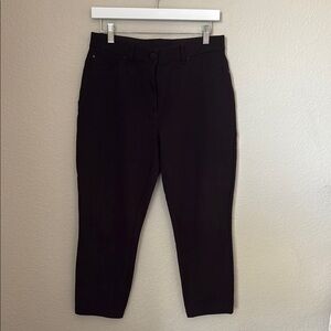 SO SLIMMING BY CHICOS Black Cropped Pants